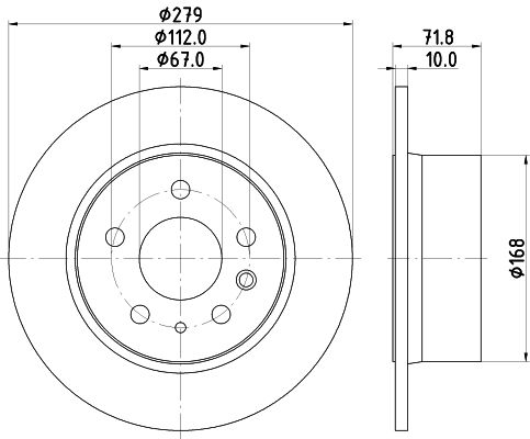 HELLA PAGID stabdžių diskas 8DD 355 100-991